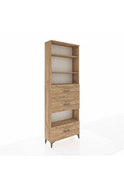 Arges Dolap 4 Raflı 3 Çekmeceli 88x30x243 - S33M198V9A