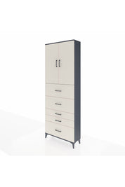 Arges Dolap 3 Raflı 5 Çekmeceli 2 Kapaklı 88x30x243 - S33M199V4A