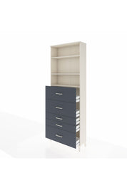Arges Dolap 3 Raflı 5 Çekmeceli 88x30x243 - S33M200V2A