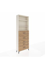Arges Dolap 3 Raflı 5 Çekmeceli 88x30x243 - S33M200V3A