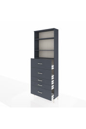 Arges Dolap 3 Raflı 5 Çekmeceli 88x30x243 - S33M200V5A