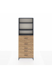 Arges Dolap 3 Raflı 5 Çekmeceli 88x30x243 - S33M200V6A