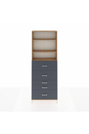 Arges Dolap 3 Raflı 5 Çekmeceli 88x30x243 - S33M200V8A