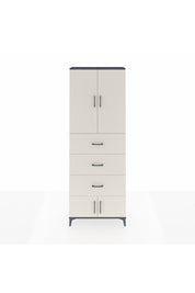 Arges Dolap 3 Raflı 3 Çekmeceli 4 Kapaklı 88x30x243 - S33M201V4A