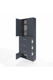 Arges Dolap 3 Raflı 3 Çekmeceli 4 Kapaklı 88x30x243 - S33M201V5A