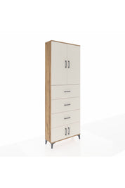 Arges Dolap 3 Raflı 3 Çekmeceli 4 Kapaklı 88x30x243 - S33M201V7A