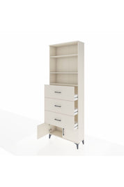 Arges Dolap 3 Raflı 3 Çekmeceli 2 Kapaklı 88x30x243 - S33M202V1A