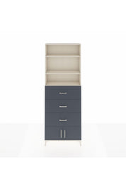 Arges Dolap 3 Raflı 3 Çekmeceli 2 Kapaklı 88x30x243 - S33M202V2A