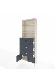 Arges Dolap 3 Raflı 3 Çekmeceli 2 Kapaklı 88x30x243 - S33M202V2A