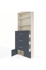 Arges Dolap 3 Raflı 3 Çekmeceli 2 Kapaklı 88x30x243 - S33M202V2A