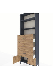 Arges Dolap 3 Raflı 3 Çekmeceli 2 Kapaklı 88x30x243 - S33M202V6A