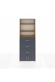 Arges Dolap 3 Raflı 3 Çekmeceli 2 Kapaklı 88x30x243 - S33M202V8A