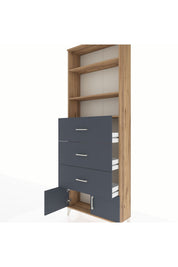 Arges Dolap 3 Raflı 3 Çekmeceli 2 Kapaklı 88x30x243 - S33M202V8A