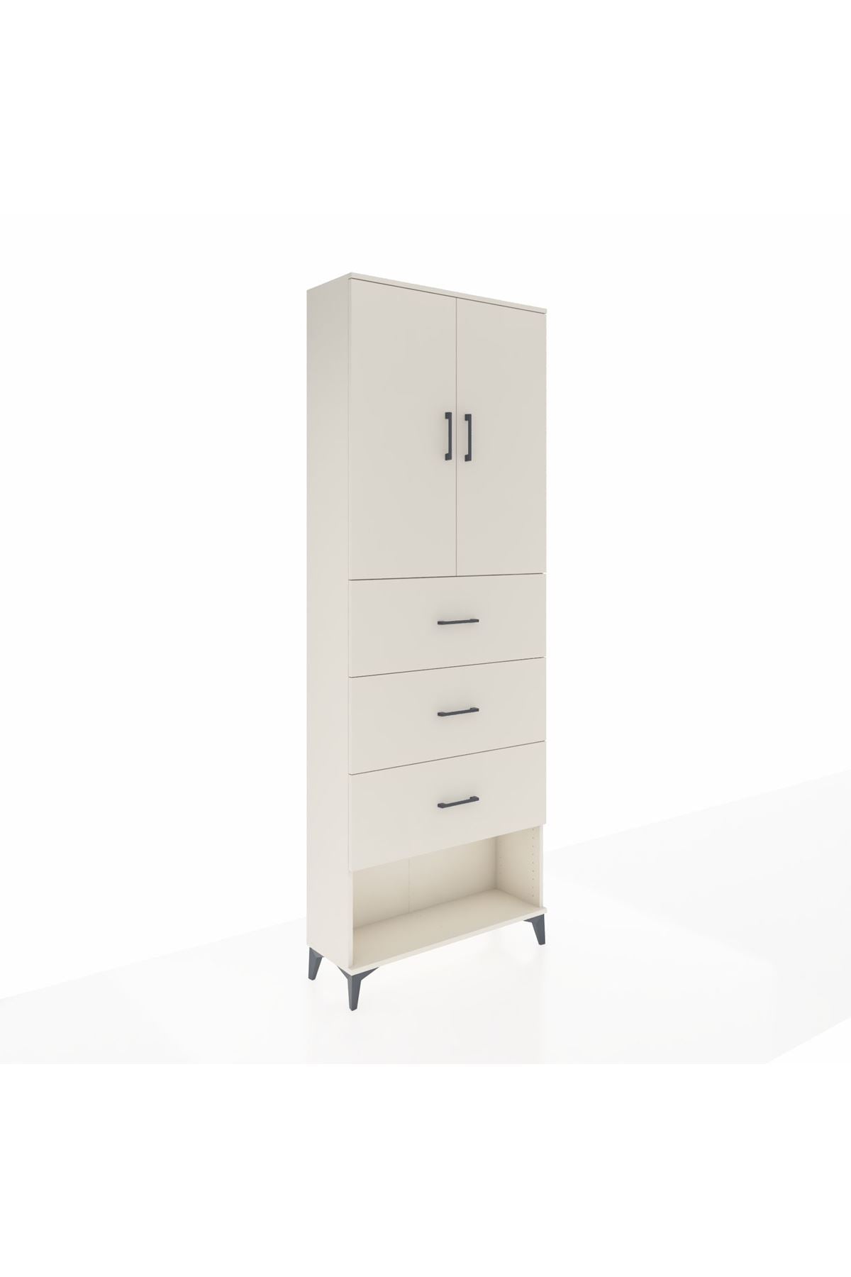 Arges Dolap 3 Raflı 3 Çekmeceli 2 Kapaklı 88x30x243 - S33M203V1A
