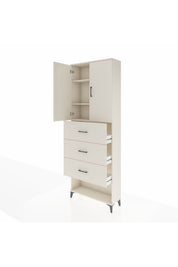 Arges Dolap 3 Raflı 3 Çekmeceli 2 Kapaklı 88x30x243 - S33M203V1A