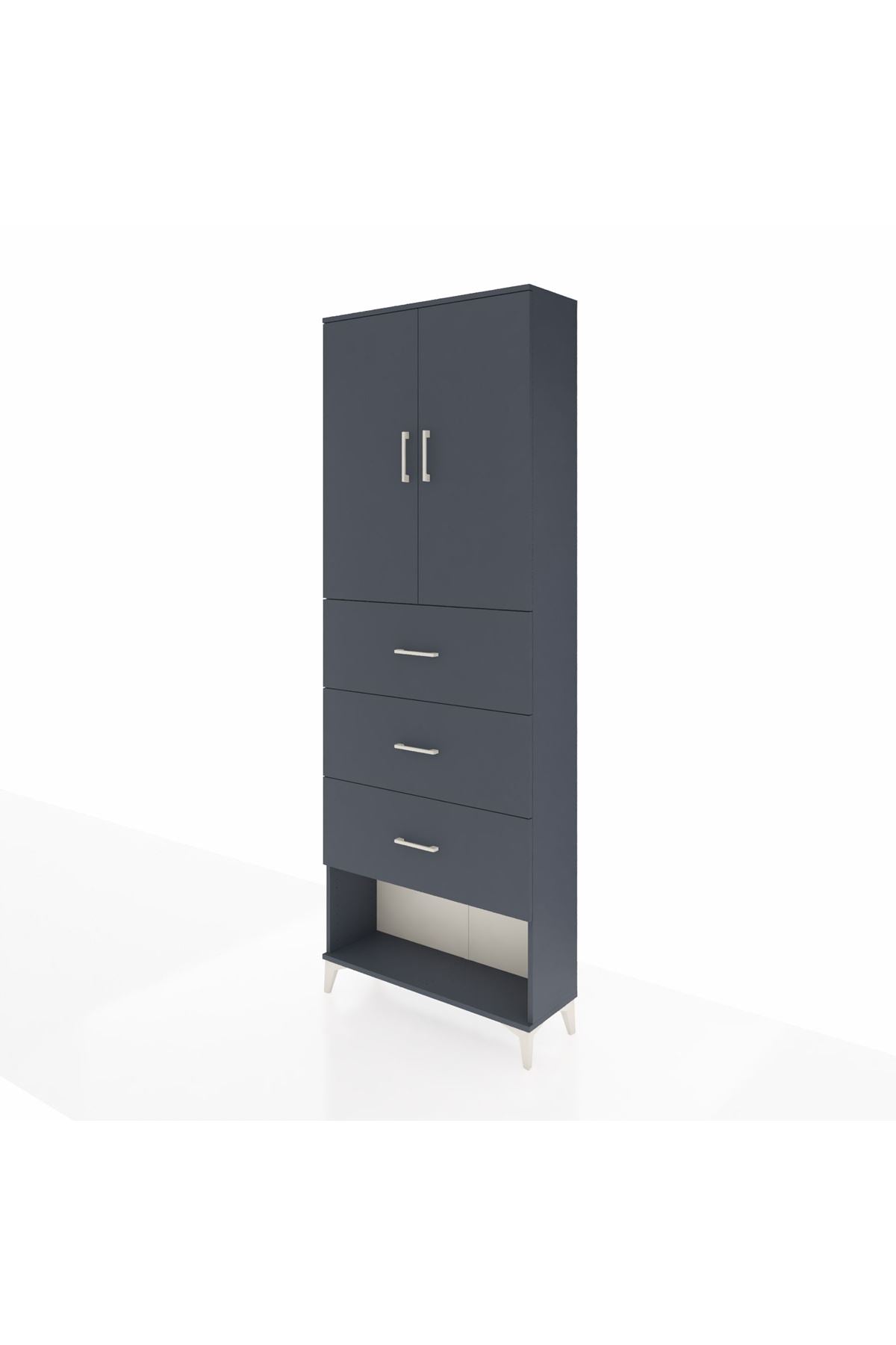 Arges Dolap 3 Raflı 3 Çekmeceli 2 Kapaklı 88x30x243 - S33M203V5A