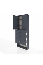 Arges Dolap 3 Raflı 3 Çekmeceli 2 Kapaklı 88x30x243 - S33M203V5A