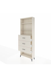 Arges Dolap 3 Raflı 3 Çekmeceli 88x30x243 - S33M204V1A