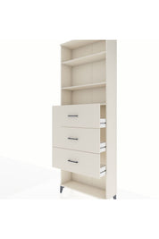 Arges Dolap 3 Raflı 3 Çekmeceli 88x30x243 - S33M204V1A