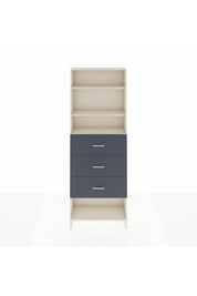 Arges Dolap 3 Raflı 3 Çekmeceli 88x30x243 - S33M204V2A