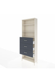 Arges Dolap 3 Raflı 3 Çekmeceli 88x30x243 - S33M204V2A