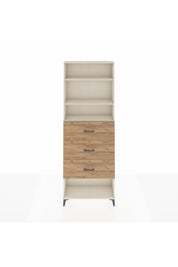 Arges Dolap 3 Raflı 3 Çekmeceli 88x30x243 - S33M204V3A