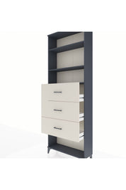 Arges Dolap 3 Raflı 3 Çekmeceli 88x30x243 - S33M204V4A