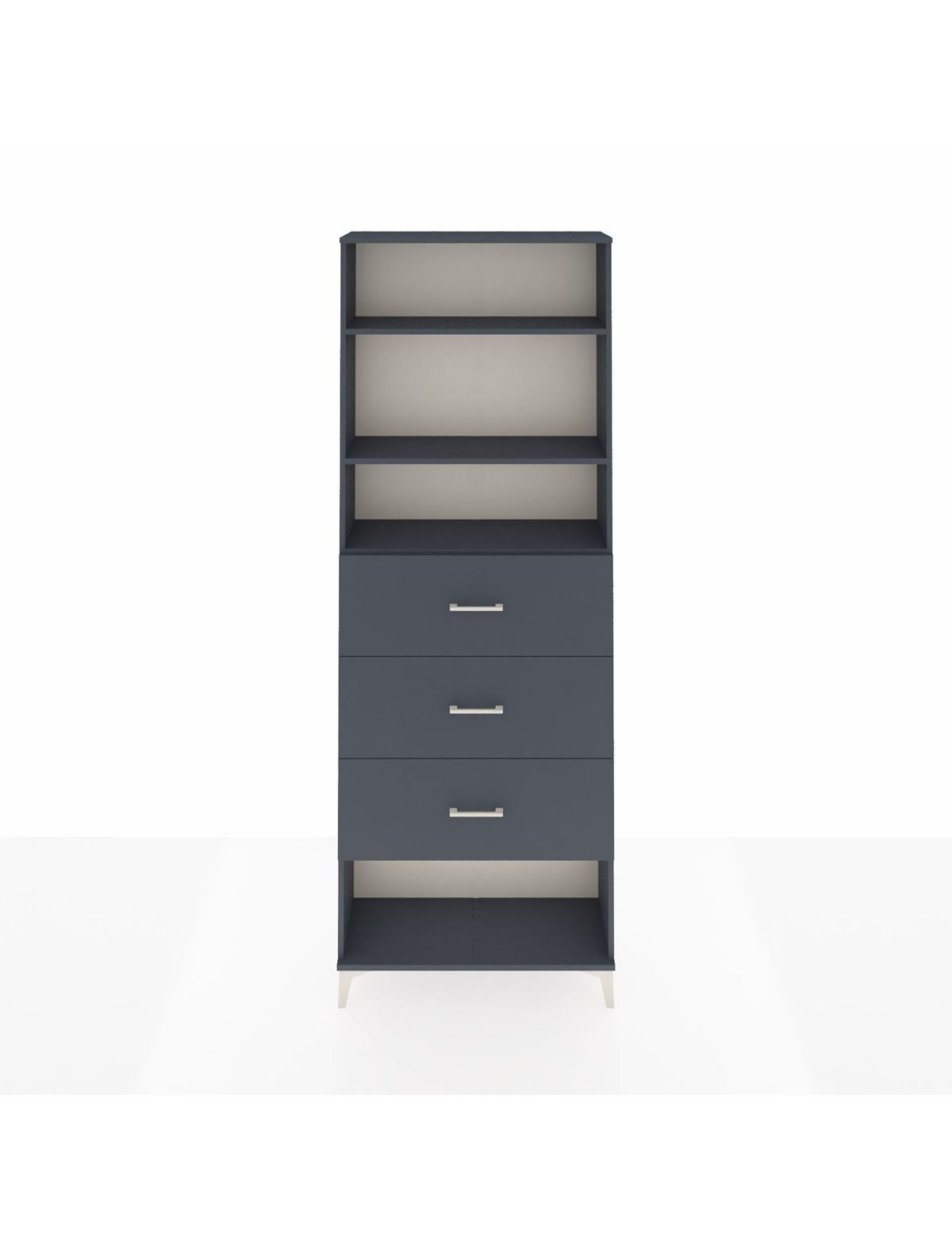 Arges Dolap 3 Raflı 3 Çekmeceli 88x30x243 - S33M204V5A
