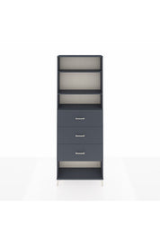 Arges Dolap 3 Raflı 3 Çekmeceli 88x30x243 - S33M204V5A