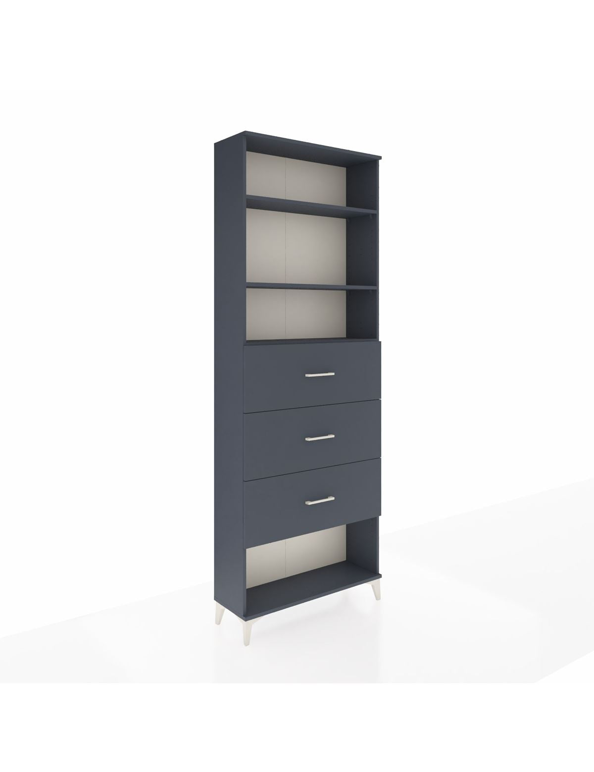 Arges Dolap 3 Raflı 3 Çekmeceli 88x30x243 - S33M204V5A