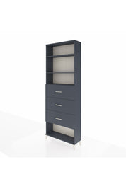 Arges Dolap 3 Raflı 3 Çekmeceli 88x30x243 - S33M204V5A