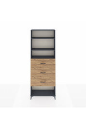 Arges Dolap 3 Raflı 3 Çekmeceli 88x30x243 - S33M204V6A