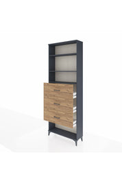Arges Dolap 3 Raflı 3 Çekmeceli 88x30x243 - S33M204V6A