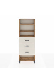 Arges Dolap 3 Raflı 3 Çekmeceli 88x30x243 - S33M204V7A