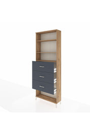 Arges Dolap 3 Raflı 3 Çekmeceli 88x30x243 - S33M204V8A