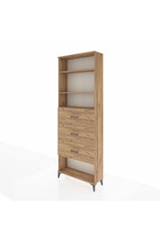 Arges Dolap 3 Raflı 3 Çekmeceli 88x30x243 - S33M204V9A