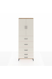 Arges Dolap 3 Raflı 5 Çekmeceli 2 Kapaklı 88x30x243 - S33M205V7A