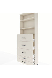 Arges Dolap 3 Raflı 5 Çekmeceli 88x30x243 - S33M206V1A