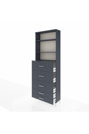 Arges Dolap 3 Raflı 5 Çekmeceli 88x30x243 - S33M206V5A