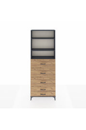 Arges Dolap 3 Raflı 5 Çekmeceli 88x30x243 - S33M206V6A