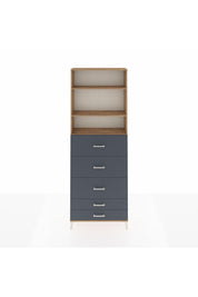 Arges Dolap 3 Raflı 5 Çekmeceli 88x30x243 - S33M206V8A
