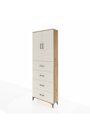 Arges Dolap 3 Raflı 4 Çekmeceli 2 Kapaklı 88x30x243 - S33M207V7A