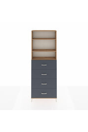 Arges Dolap 3 Raflı 4 Çekmeceli 88x30x243 - S33M208V8A
