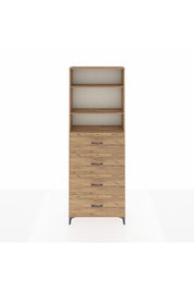 Arges Dolap 3 Raflı 4 Çekmeceli 88x30x243 - S33M208V9A