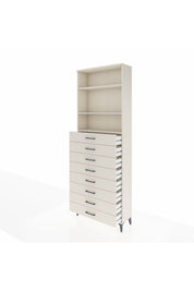 Arges Dolap 3 Raflı 8 Çekmeceli 88x30x243 - S33M210V1A