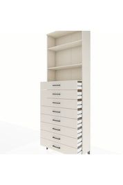 Arges Dolap 3 Raflı 8 Çekmeceli 88x30x243 - S33M210V1A