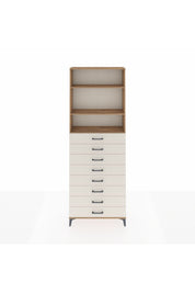 Arges Dolap 3 Raflı 8 Çekmeceli 88x30x243 - S33M210V7A