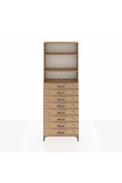 Arges Dolap 3 Raflı 8 Çekmeceli 88x30x243 - S33M210V9A