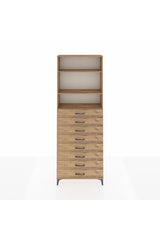 Arges Dolap 3 Raflı 8 Çekmeceli 88x30x243