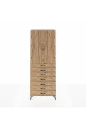 Arges Dolap 3 Raflı 7 Çekmeceli 2 Kapaklı 88x30x243 - S33M211V3A